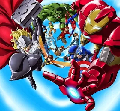 Poster Vingadores Anime