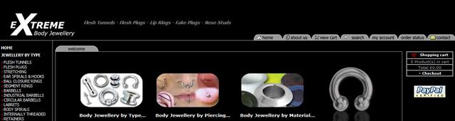 Titanium Body Jewellery at Extreme-Body-Jewellery.co.uk