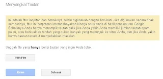 Cara menghilangkan link yang tidak berkualitas