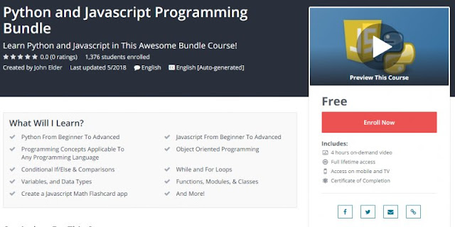 [100% Free] Python and Javascript Programming Bundle