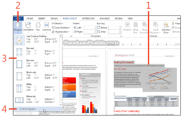 Cara Mengubah Ukuran Halaman Dan Margin Di Word 2013