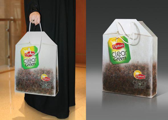 Creative idea of tea bag marketing