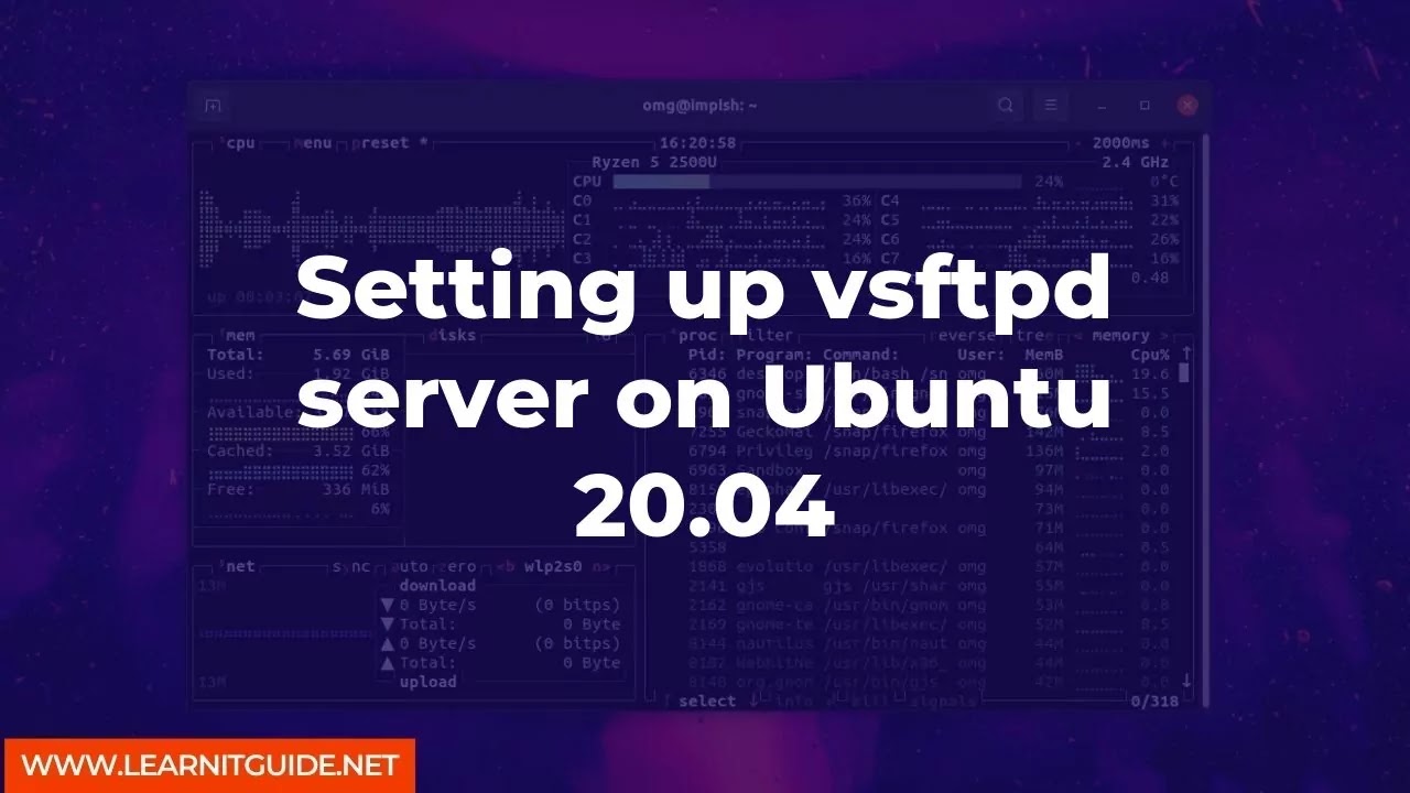 Setting up vsftpd server on Ubuntu 20.04