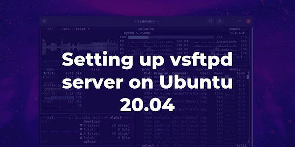 Setting up vsftpd server on Ubuntu 20.04