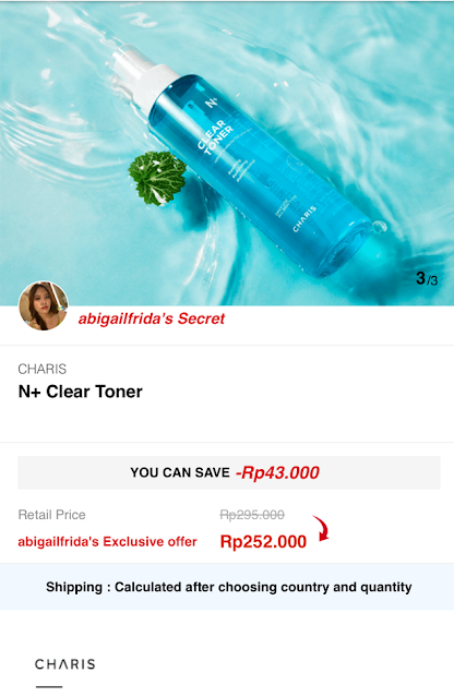 [Review] CHARIS N+ Clear Toner