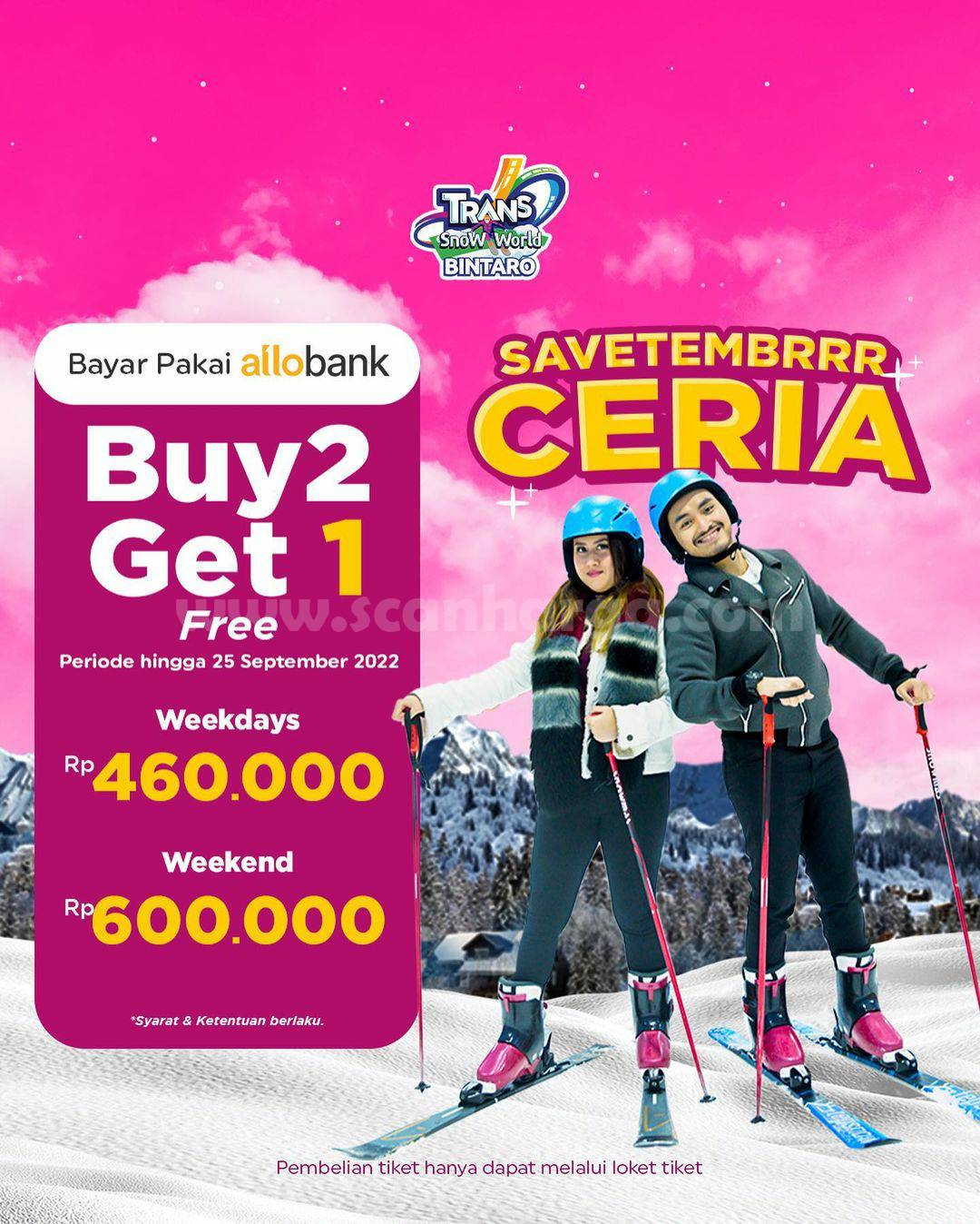 Promo Trans Snow World Bintaro BELI 2 GRATIS 1