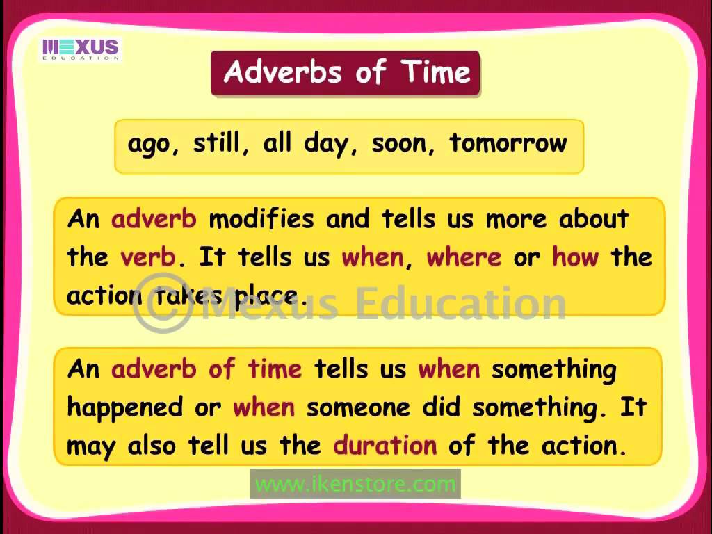 EduBlog EFL: Adverbs of time.