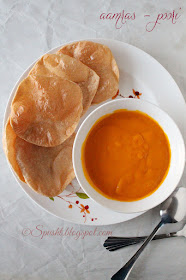 Spusht | Indian Aamras enjoyed with Kadhai ki Poori