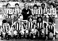 CLUB ATLÉTICO DE MADRID - Madrid, España - Temporada 1977-78 - Alberto, Julio Alberto, Reina, Marcelino, Luiz Pereira, Leal; Aguilar, Marcial, Leivinha, Rubén Ayala y Benegas - ATLÉTICO DE MADRID 2 (Aguilar y Marcial), REAL SOCIEDAD 1 (Zamora) - 29/01/1978 - Liga de 1ª División, jornada 19 - Madrid, estadio Vicente Calderón - 6º clasificado, con Luis Aragonés de entrenador