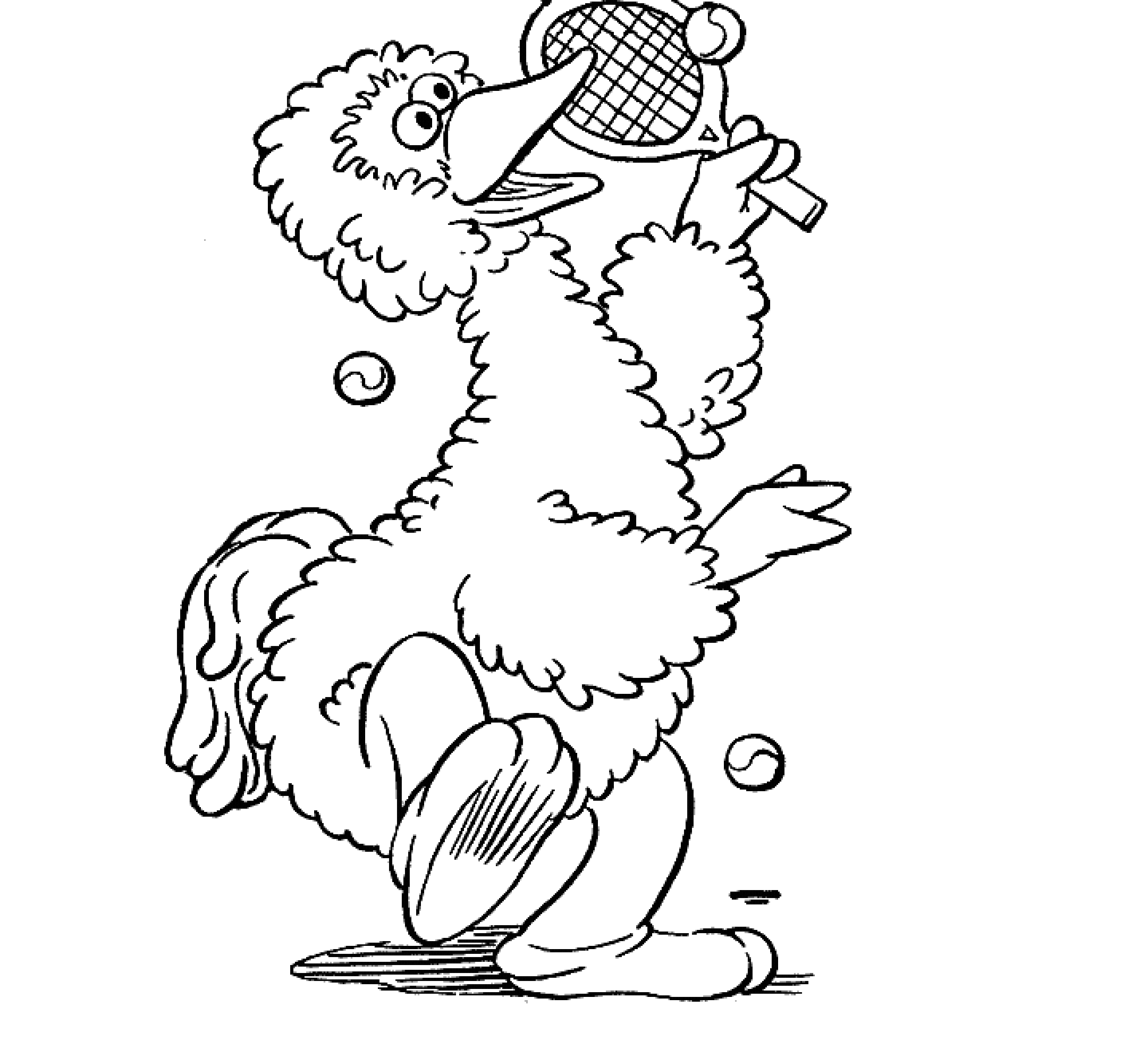 Big Bird For Kid Coloring Drawing Free wallpaperd