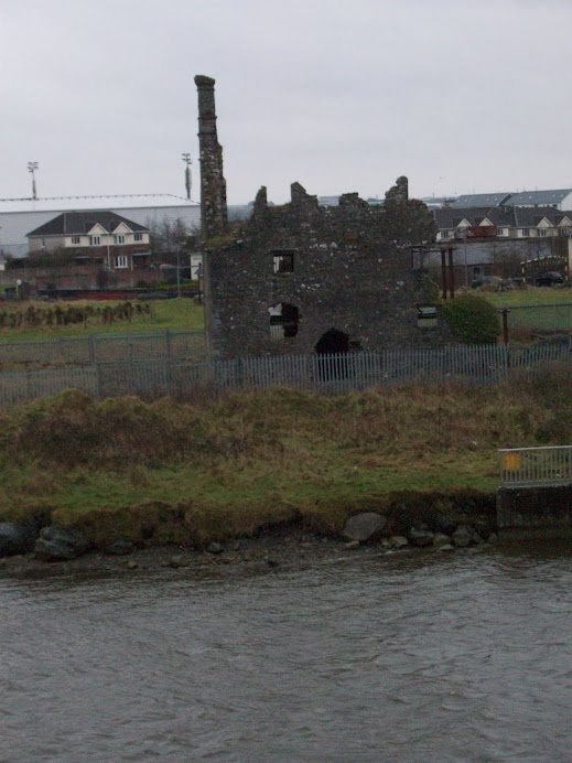 Castle remains on the walk to school