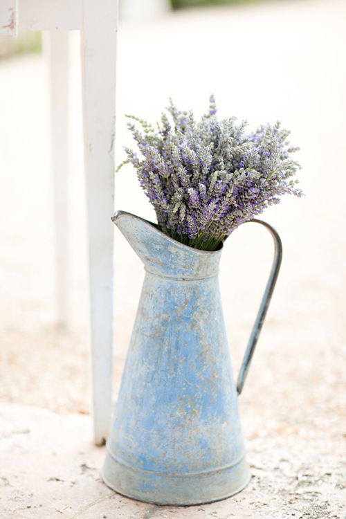 gray yellow lavender wedding