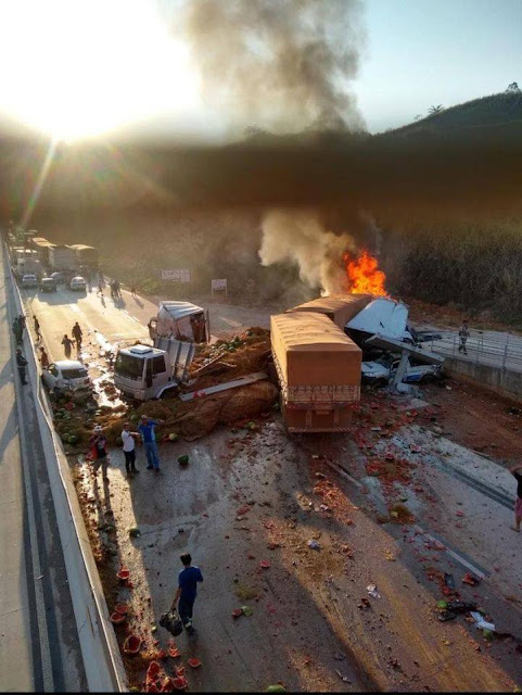 Acidente deixa mortos e 8 feridos em estado grave na Região Central de Minas Gerais