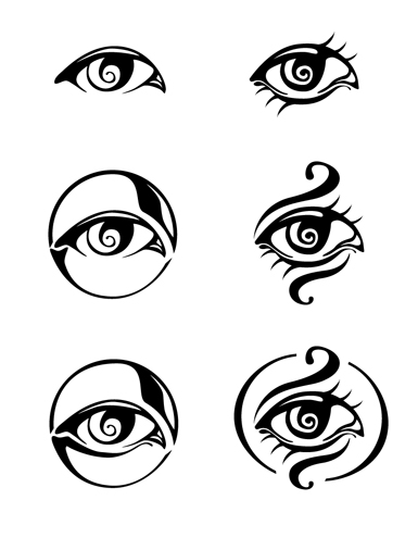 Eye tattoo design art