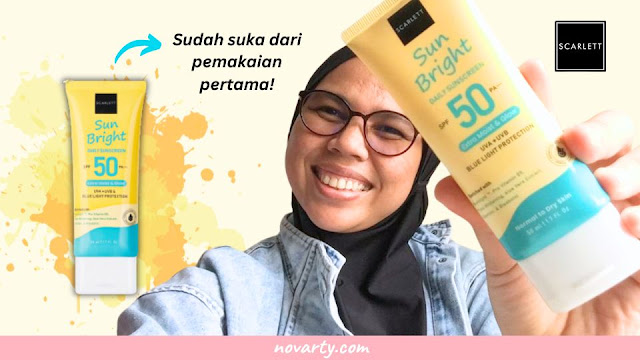 Scarlett Sun Bright Daily Sunscreen Recommended untuk Pengguna Serum Retinol