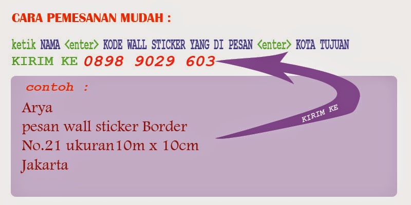 WALL STICKER BORDER  TERIMA CUSTOM   olivacollection