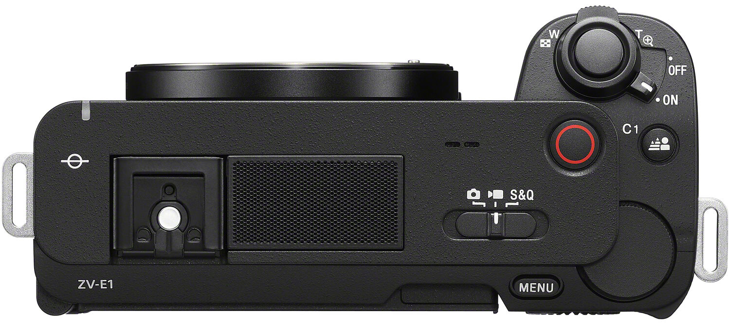 Sony ZV-E1 черного цвета, вид сверху