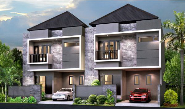 Contoh Desain Rumah Minimalis  2 Lantai