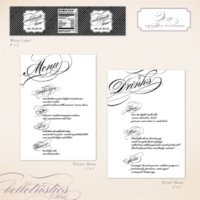 black white diagonal script printable diy wedding wedding reception stationery