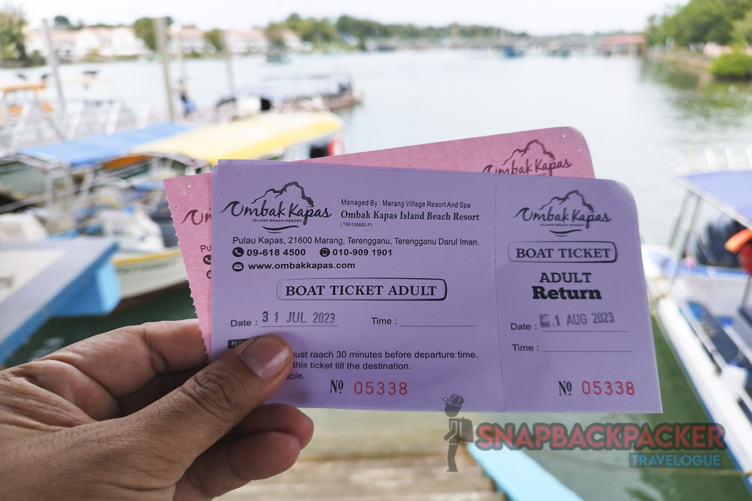Ombak Kapas Boat Ticket Receipt