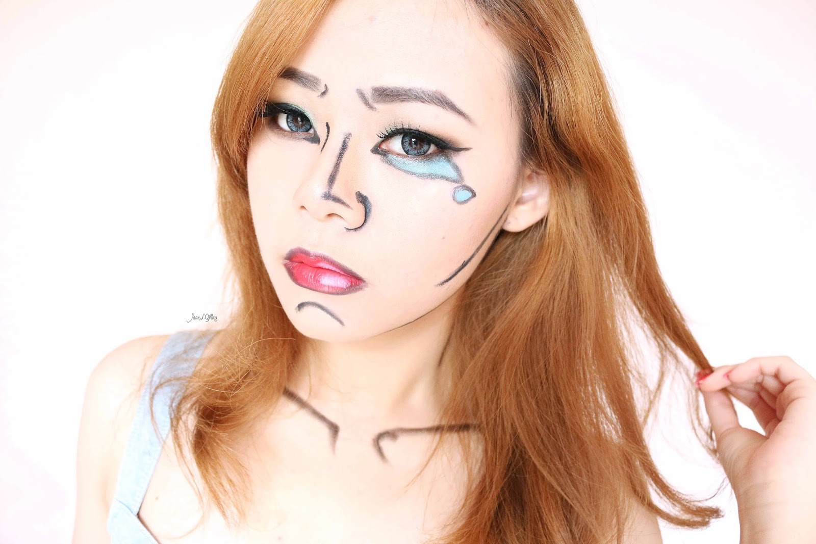 Halloween Makeup Easy Pop Art Video Tutorial Jean Milka