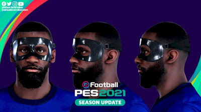 PES 2021 Faces Antonio Rudiger (Masked) by Yeshua