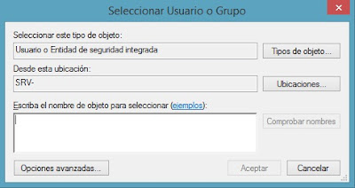 Seleccionar usuario o grupo SQL Server