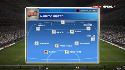 Line Up Naruto United PES 2013