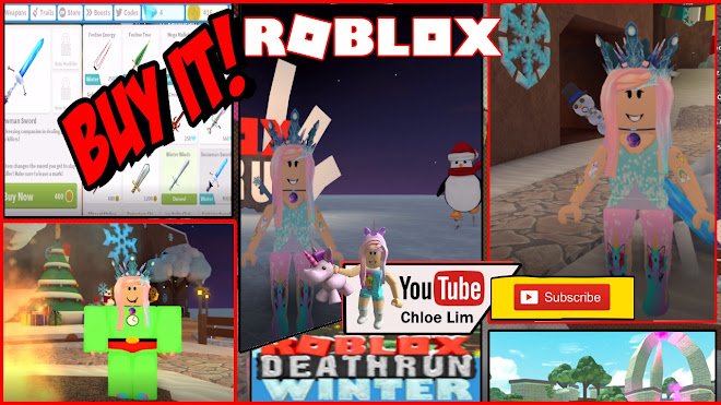 Chloe Tuber Roblox Deathrun Gameplay Buying That Snowman Sword - my own trail exclusive code for roblox deathrun
