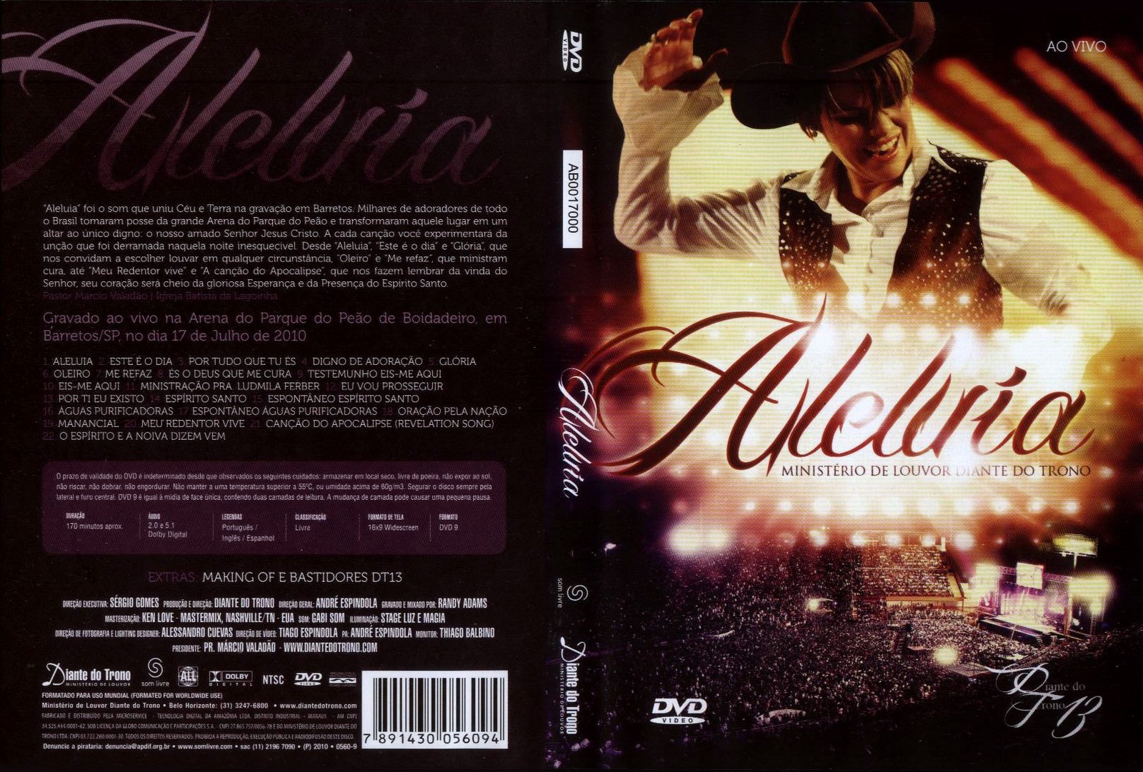 dvd diante do trono aleluia avi