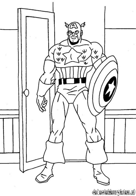 Download Captain America - Avengers Coloring Pages for Kids ...