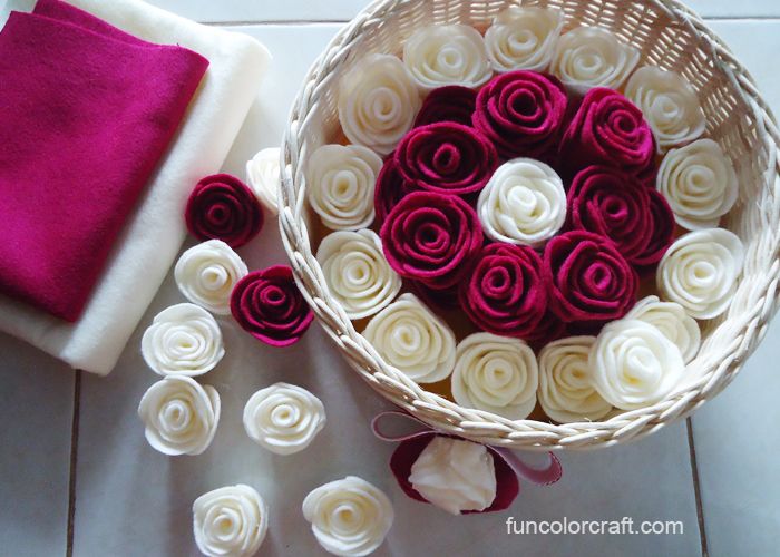 Cara Mudah Membuat Bunga Mawar Dari Flanel - Funcolor Craft