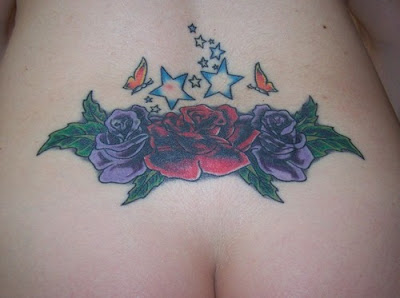 Rose Flower Tattoo Butterfly