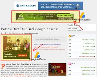 adsense boleh menjana pendapatan