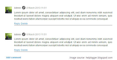 customize comments, blogger