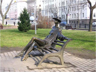 Escultura em Minsk Biélorussia