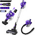 INSE Cordless Vacuum Cleaner, 23KPa Powerful Suction Stick Vacuum, Up to 45min Runtime Rechargeable 2500mAh Battery, 10 in 1 Quiet Lightweight Vacuum for Home Hard Floor Carpet Car Pet Hair-S6 Violet