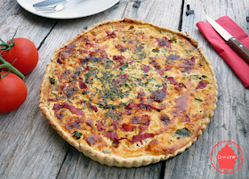 tarte courgettes bacon tomates