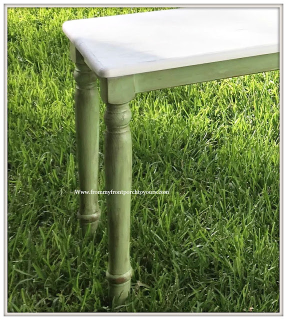 Ikea Table Makeover-Patio-Table-Green-DIY-From My Front Porch To Yours