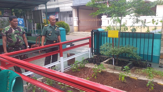 Dukung Program Food Estate. Koramil 02/Beji Manfaatkan Lahan Sempit Untuk Berkebun