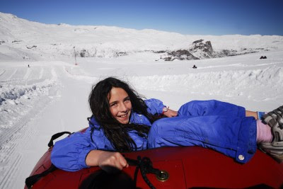 Tubing em Farellones - Esqui em Santiago do Chile.