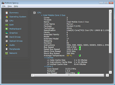 برنامج فحص الكمبيوتر Speccy + السريال