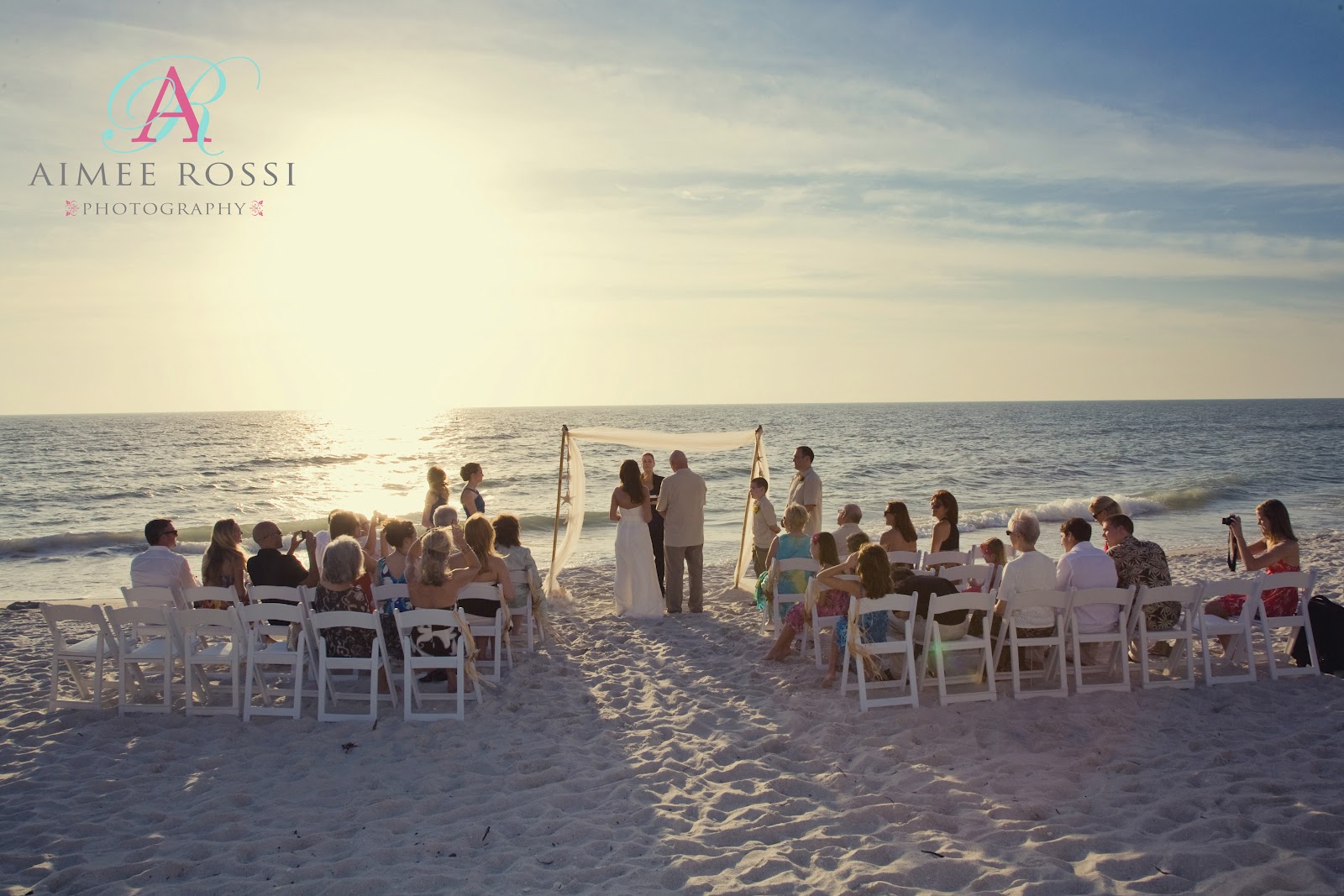 What an amazing Naples sunset wedding! This intimate ceremony was put ...