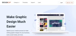 DesignCap homepage