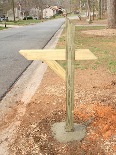 wood mailbox post plans