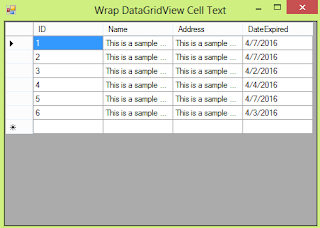 Wrap Text In A DataGridViewColumn