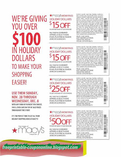 Free Printable Macy's Coupons