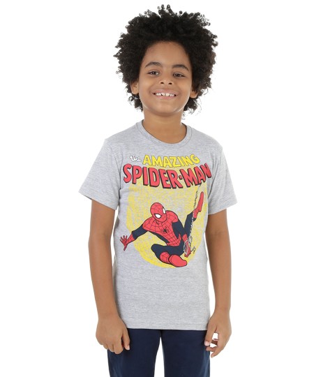 camisa homem aranha infantil