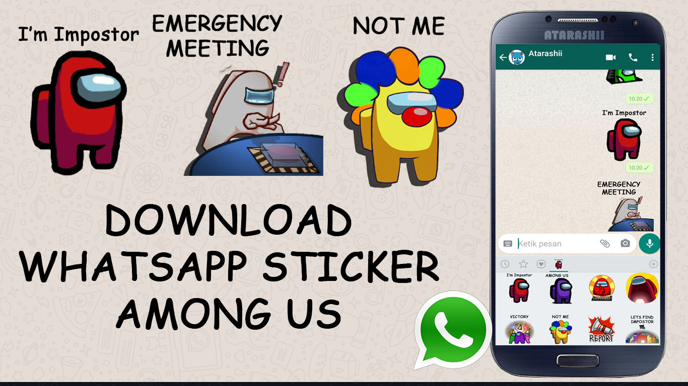 Download Stiker  Whatsapp AMONG  US 