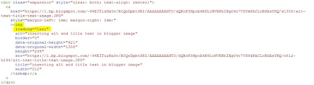 inserting lazy-load attribut inside img tag
